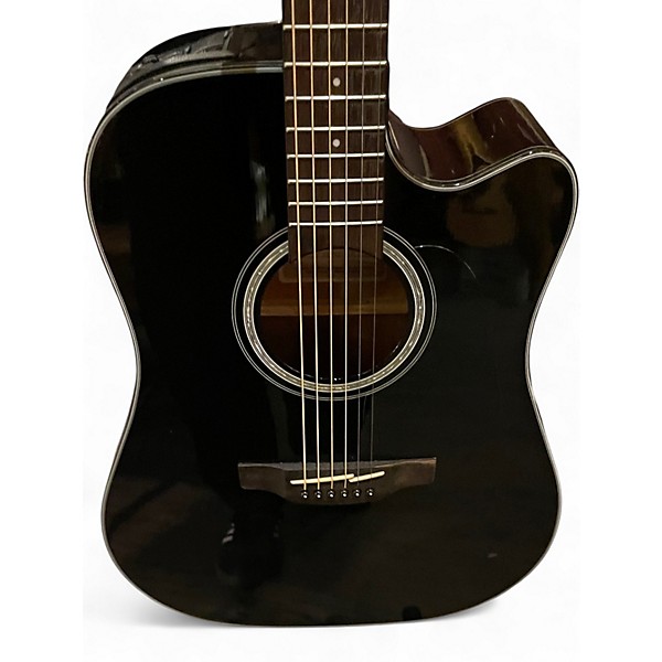 Used Takamine GD30CE Black Acoustic Electric Guitar