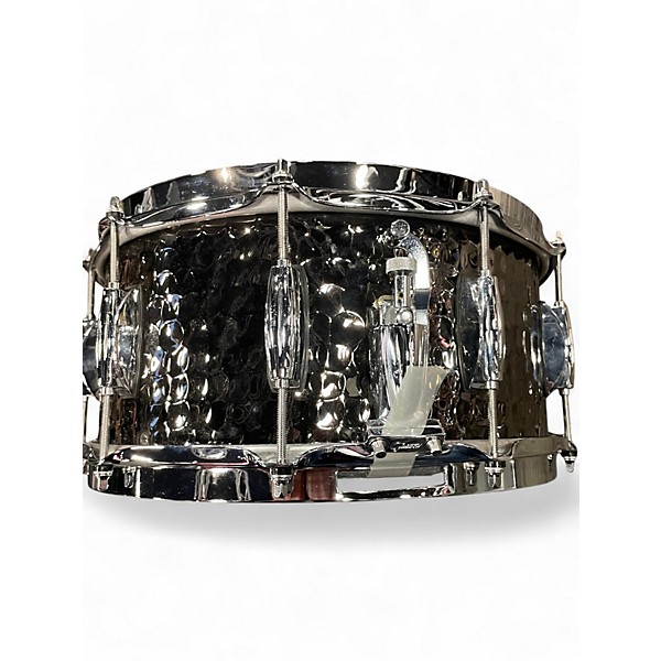 Used Gretsch 14in HAMMERED BLACK STEEL BLACK STEEL Drum