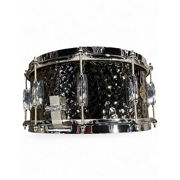Used Gretsch 14in HAMMERED BLACK STEEL BLACK STEEL Drum