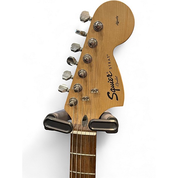 Used Squier AFFINITY STRATOCASTER HSS Blue Solid Body Electric Guitar