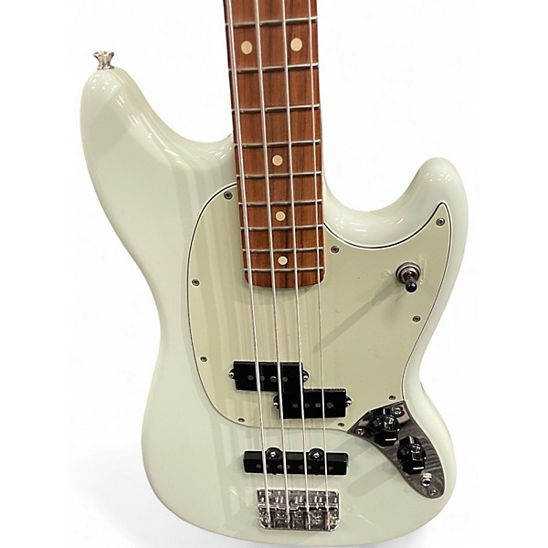 Used Fender Mustang Bass Surf Green Electric Bass Guitar