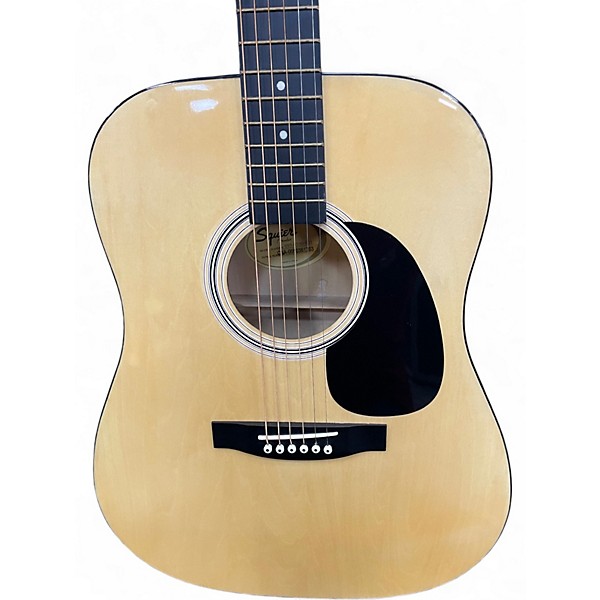 Used Squier 093-0300-021 Natural Acoustic Guitar
