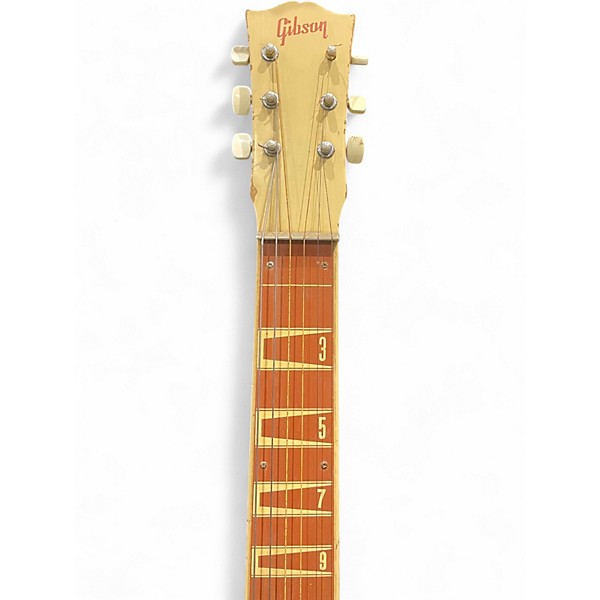 Vintage 1950s Gibson BR9 Olympic White Electric Guitar