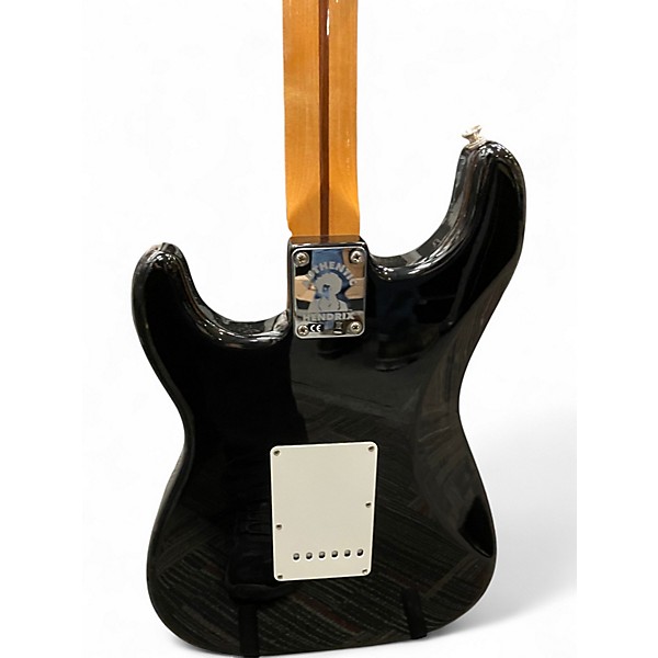 Used Fender Jimi Hendrix Stratocaster Black Solid Body Electric Guitar