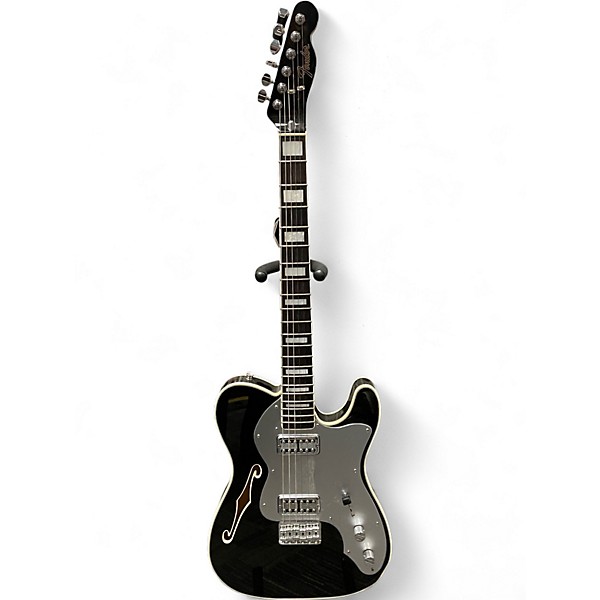Used Fender FSR Thinline Telecaster Super Deluxe Black Hollow Body Electric Guitar