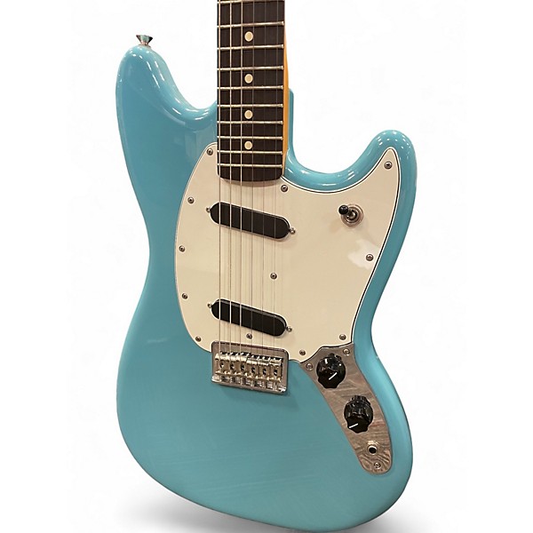 Used 2024 Fender Player II Mustang aquatone blue Solid Body Electric Guitar