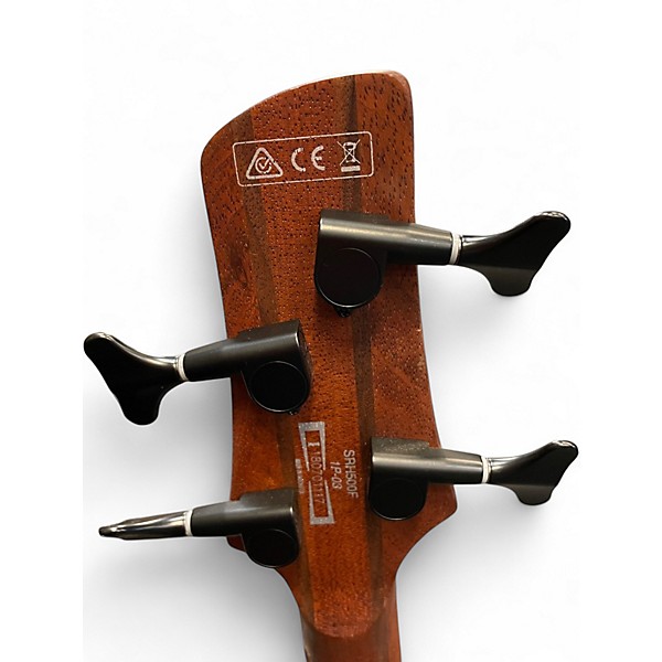 Used Ibanez srh500f natural browned burst Electric Bass Guitar