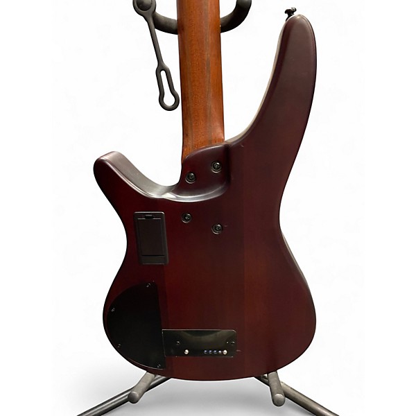 Used Ibanez srh500f natural browned burst Electric Bass Guitar