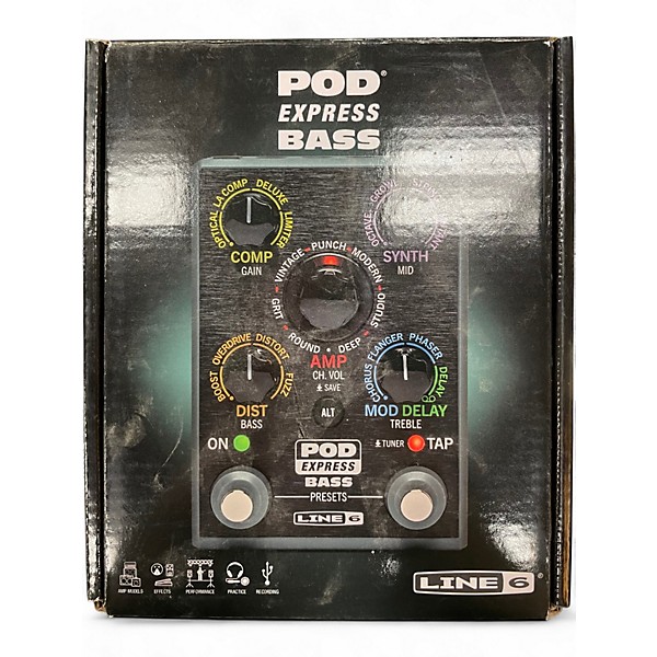 Used Line 6 POD EXPRESS BASS Effect Processor
