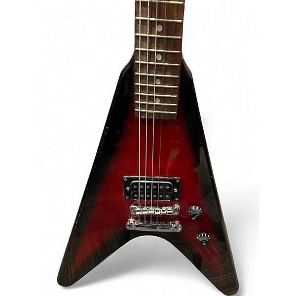 Used Mahar FLYING V Crimson Red Burst Solid Body Electric Guitar