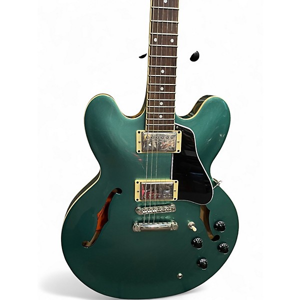 Used Epiphone ES335 GREEN Hollow Body Electric Guitar
