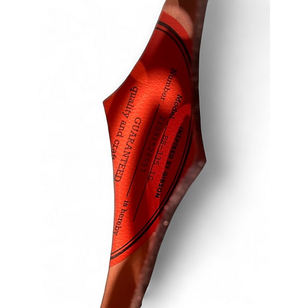 Used Epiphone ES335 GREEN Hollow Body Electric Guitar