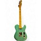 Used Leo Jaymz Popcaster Blue Green Sparkle Solid Body Electric Guitar thumbnail