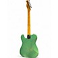 Used Leo Jaymz Popcaster Blue Green Sparkle Solid Body Electric Guitar