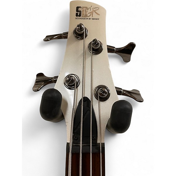 Used Ibanez SR300 Pearl White Electric Bass Guitar