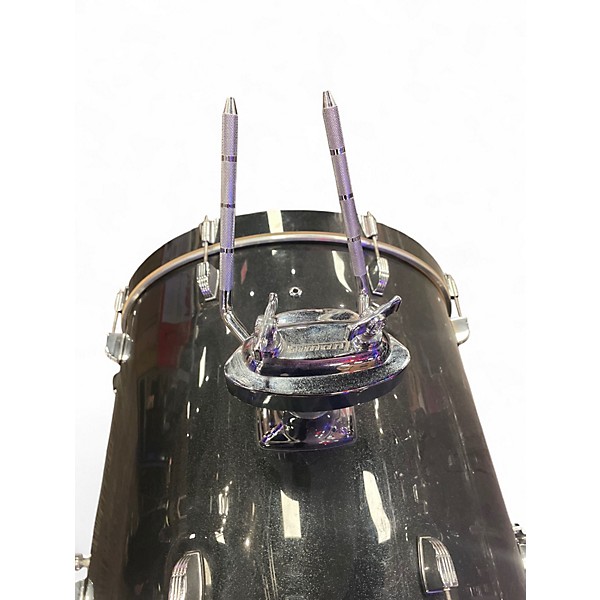 Used Ludwig 4 Piece ELEMENT EVOLUTION Black Sparkle Drum Kit