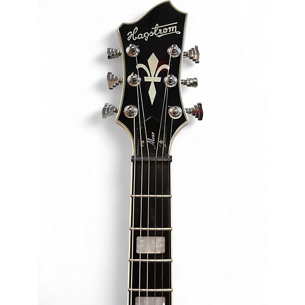 Used 2021 Hagstrom Alvar Candy Apple Red Hollow Body Electric Guitar