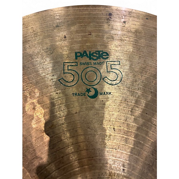 Used Paiste 20in 505 Ride Cymbal