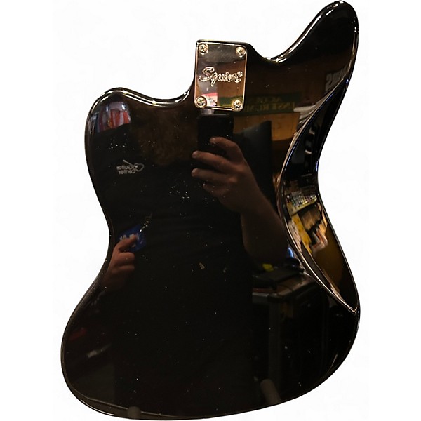 Used 2025 Squier Classic Vibe '70's Jaguar Black Solid Body Electric Guitar