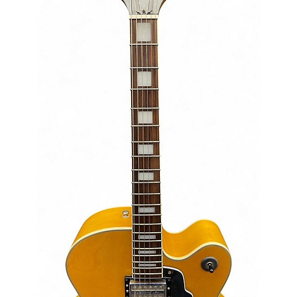 Used De Armond X155 Natural Hollow Body Electric Guitar