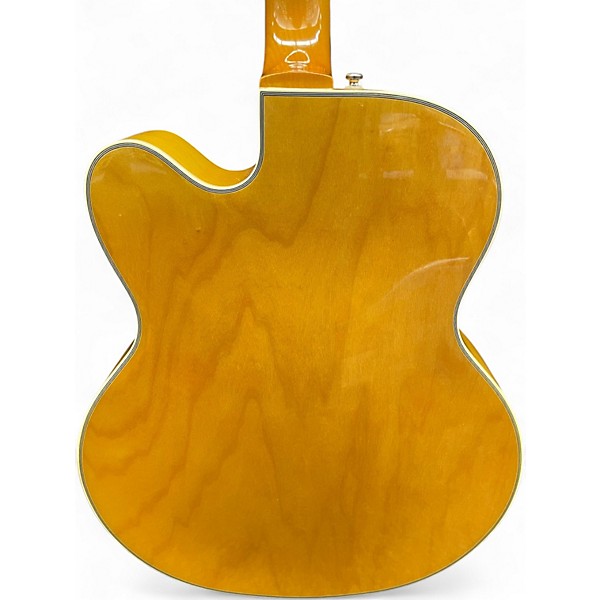 Used De Armond X155 Natural Hollow Body Electric Guitar