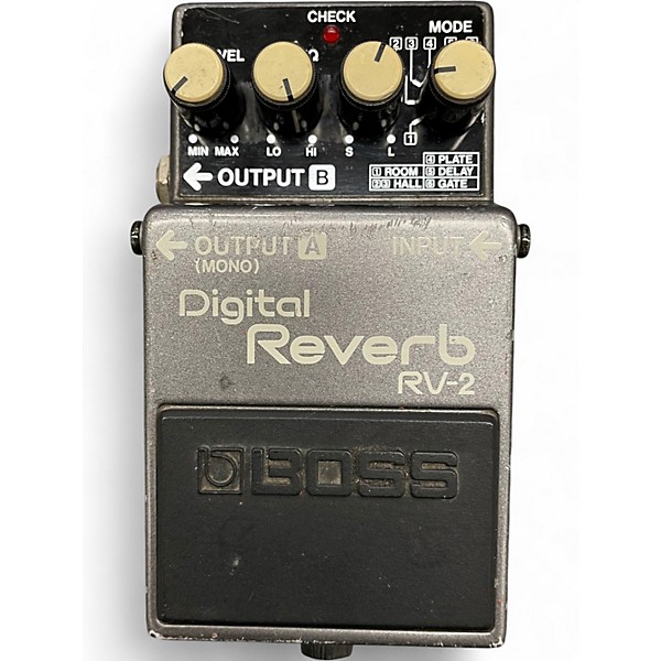 Used BOSS RV2 Digital Reverb Effect Pedal