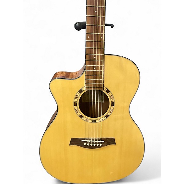 Used Ibanez A100L natural Acoustic Electric Guitar