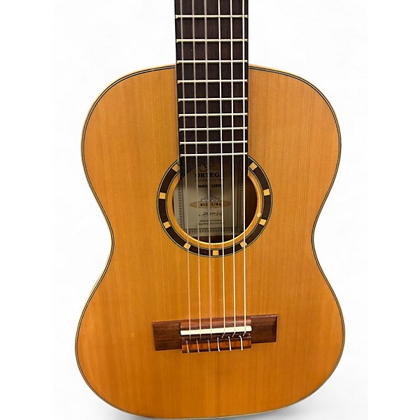 Used Ortega R122 1/4 LEFT HANDED Natural Classical Acoustic Guitar