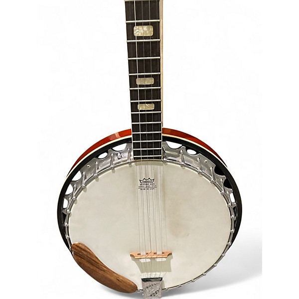 Used 2020s Hondo HB75A Antique Natural Banjo