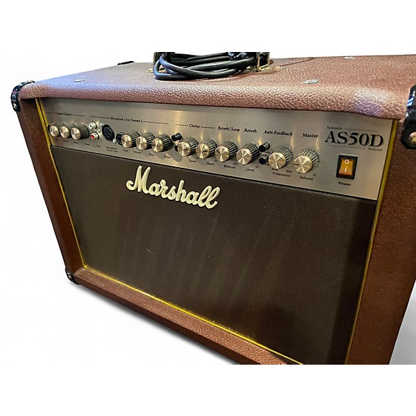 Used Marshall AS50D 50W 2X8 Acoustic Guitar Combo Amp