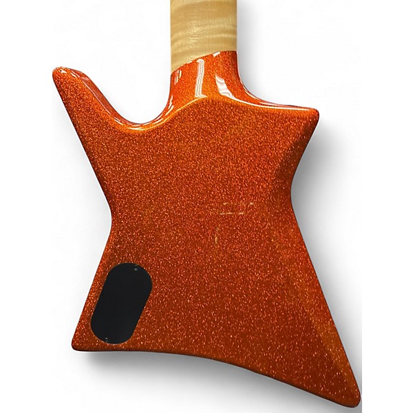 Used Kiesel LIGHTSPEED HEADLESS MULTISCALE ORANGE SPARKLE Solid Body Electric Guitar