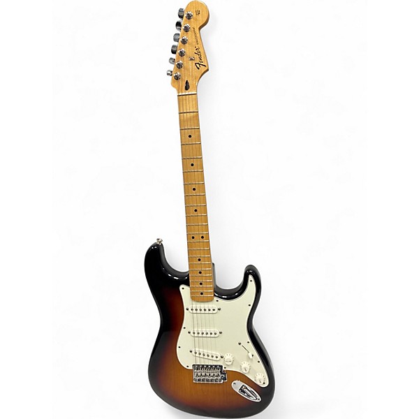 Used Fender Standard Stratocaster 3 Tone Sunburst Solid Body Electric Guitar