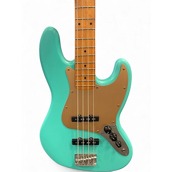 Used Squier 40TH ANNIVERSARY JAZZ BASS Seafoam Green Electric Bass Guitar