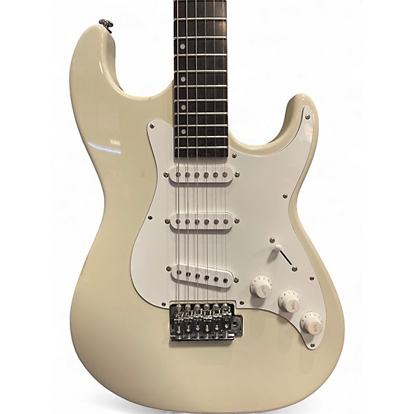 Used Greg Bennett Design by Samick Malibu White Solid Body Electric Guitar