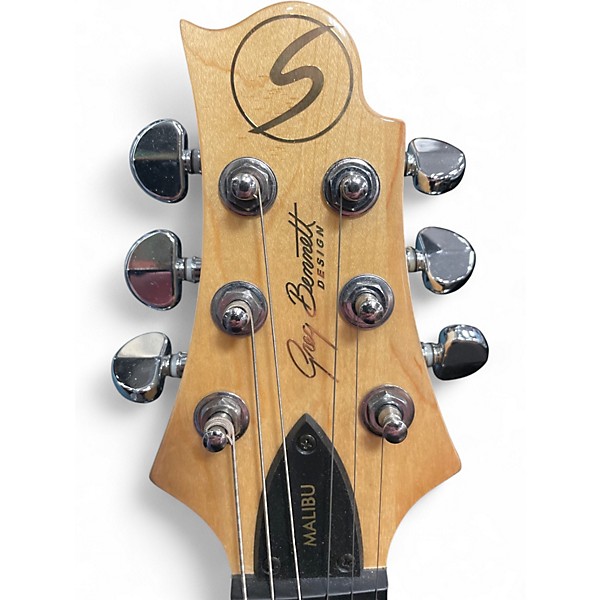 Used Greg Bennett Design by Samick Malibu White Solid Body Electric Guitar