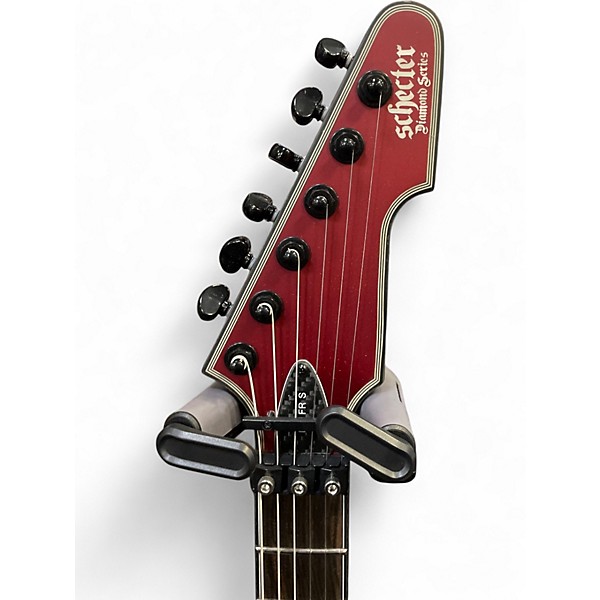 Used Schecter Guitar Research E-F 1 FLOYD ROSE SUSTANIAC CRINSOM RED Solid Body Electric Guitar