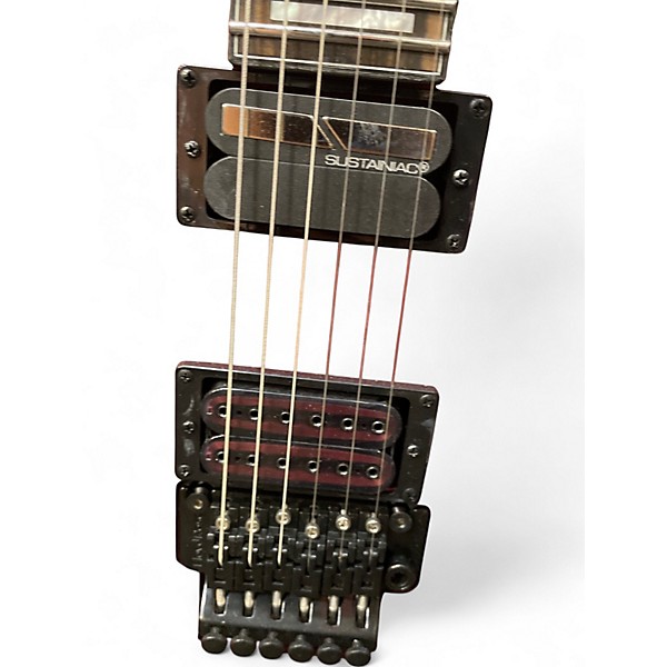 Used Schecter Guitar Research E-F 1 FLOYD ROSE SUSTANIAC CRINSOM RED Solid Body Electric Guitar