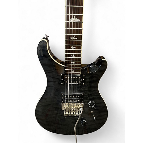 Used PRS SE Custom 22 Trans Black Solid Body Electric Guitar