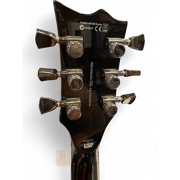 Used 2018 ESP LTD EC1000 FR Deluxe Trans Black Solid Body Electric Guitar