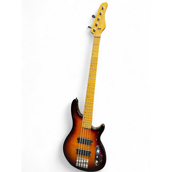 Used Schecter Guitar Research CV-4 sun burst Electric Bass Guitar
