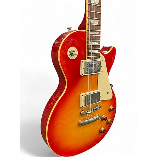 Used 2018 Epiphone Les Paul Standard Plain Top Heritage Cherry Sunburst Solid Body Electric Guitar