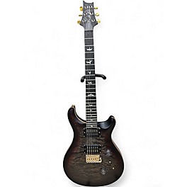Used PRS Wood Library Custom 24 Charcoal Tri Color Burst Solid Body Electric Guitar