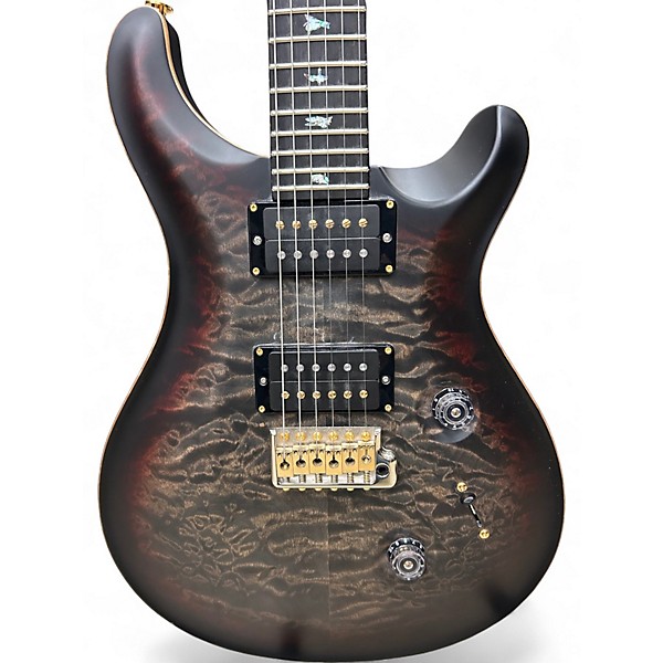 Used PRS Wood Library Custom 24 Charcoal Tri Color Burst Solid Body Electric Guitar