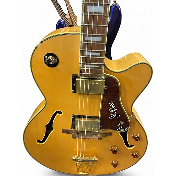 Used Epiphone Joe Pass Emperor II Natural Hollow Body Electric Guitar