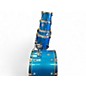 Used Ludwig 5 Piece Accent Blue Drum Kit