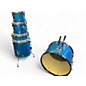 Used Ludwig 5 Piece Accent Blue Drum Kit