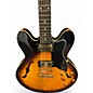 Used Epiphone Dot Deluxe Flametop Tobacco Burst Hollow Body Electric Guitar