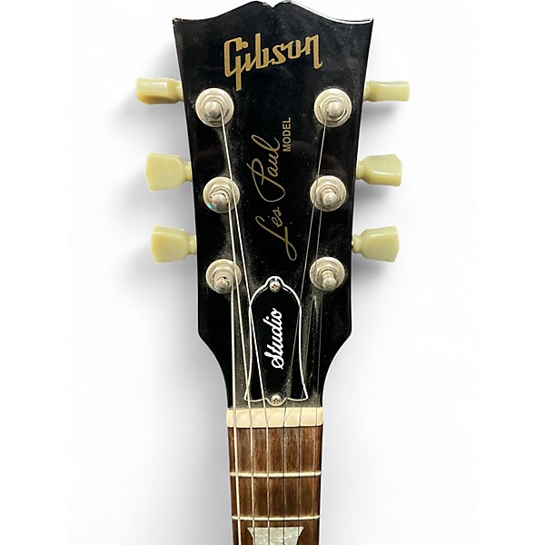 Used 2004 Gibson Les Paul Studio Black Solid Body Electric Guitar