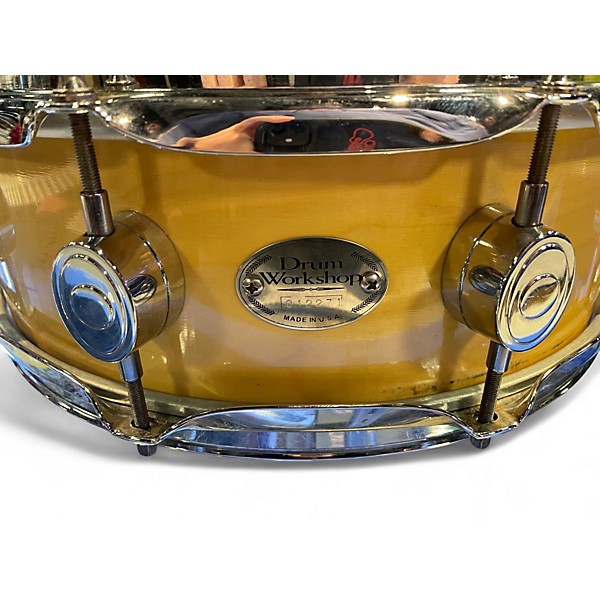 Used DW 14X5 Maple Snare Natural Drum