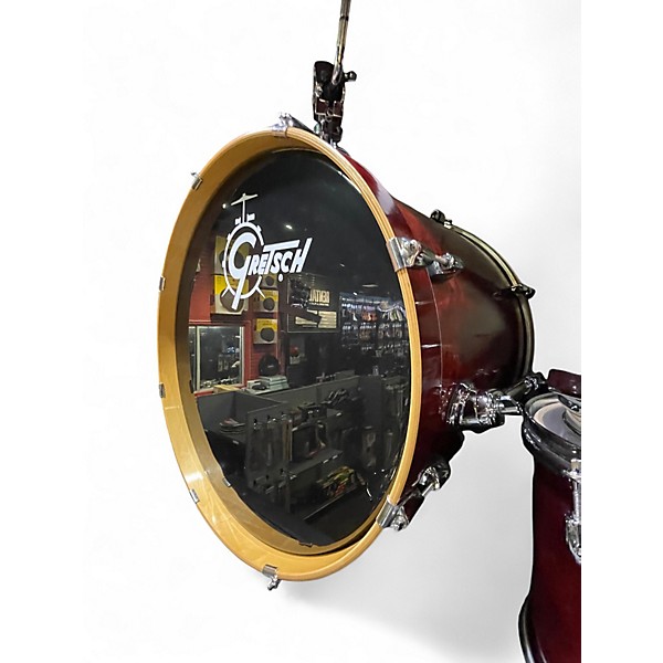 Used Gretsch Drums 7 Piece Catalina Maple Burgundy Drum Kit